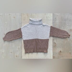 American Eagle Oversized Colorblock Knit Sweater